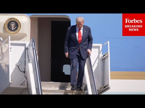 JUST IN: President Trump Arrives In Palm Beach, Florida, On Air Force One