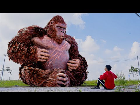 Best REALISTIC King Kong Attack | Kong 2 Vs T-Rex | Jurassic Park Fan-Made Film | Teddy Chase