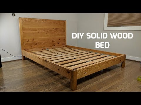DIY Solid Wood Bed | NATHAN BUILDS