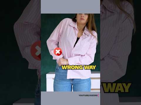 The right way to tuck in 😎 #fashiontips