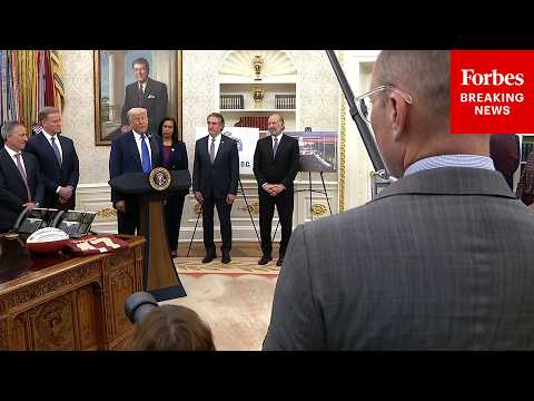 BREAKING: Trump Takes Questions From Reporters In Oval Office About Movie Tariffs, Alcatraz, & More