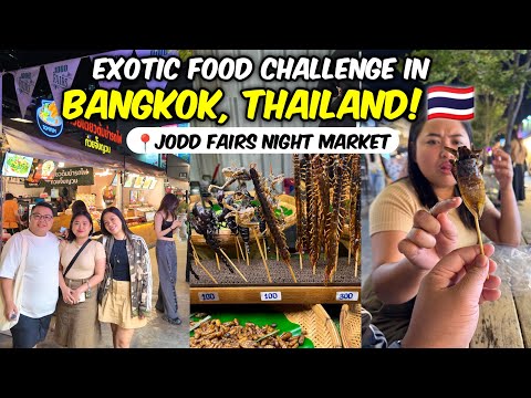 Eating Exotic Food in Bangkok! Let's go to Jodd Fairs Night Market! 🇹🇭 | JM Banquicio