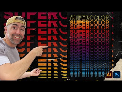 Create a Colourful Stacked Text Effect With This Illustrator Blend Tool Trick