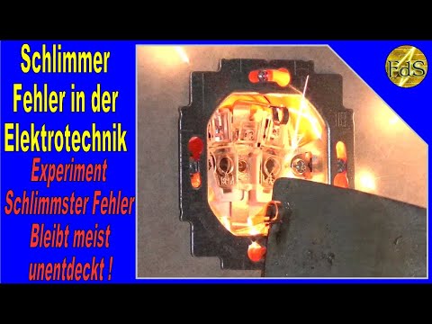Schlimmer Fehler Elektroinstallation /  Elektrotechnik / vermeide diesen Fehler / der Fehler (22:30)