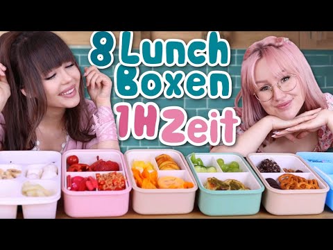 8 Rainbow Lunchboxen in einer Stunde ⏰ BFF Battle