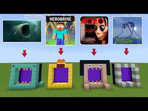 Never make a Portal To The Bloop Momo Herobrine Country Road Creature In Minecraft 