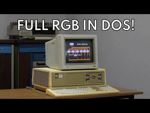 Full Color Graphics in DOS on a DEC Rainbow!