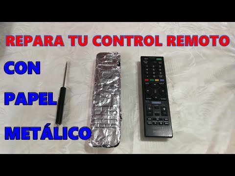 ✅ HOW TO REPAIR YOUR TV REMOTE CONTROL WITH METAL FOIL - Very easy step by step