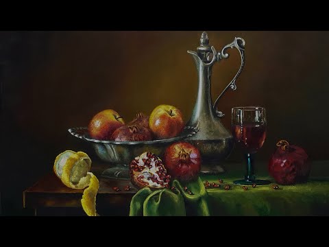 The painting creation process. Master class.