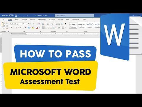 How to Pass MICROSOFT WORD ASSESSMENT TEST - Questions and Answers with Solutions