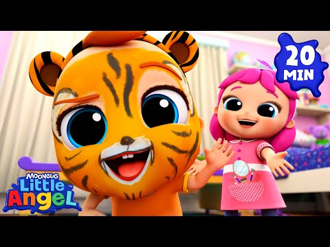Beauty Salon Dress Up Fun! 💄✨ | Little Angel Kids Songs & Nursery Rhymes