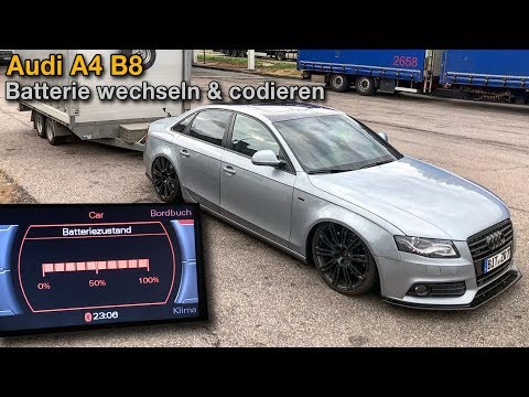 Audi A4 B8 Batterie richtig wechseln & codieren | DIY Tutorial | QUALITATIEF