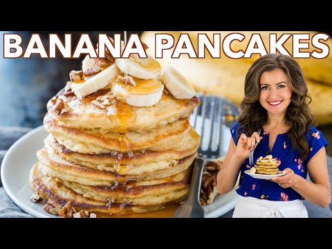 The Best BANANA PANCAKES Recipe