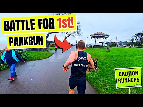 Epic battle for 1st place at Parkrun