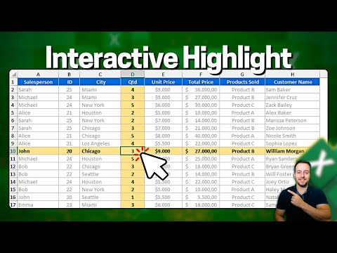 Highlight Active Cell, Row & Column in Excel with Click | Special Conditional Formatting