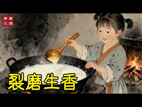 家族分家,大哥搶走新磨,只給8歲小妹一盤裂了縫的舊石磨。小妹用舊磨磨豆,豆漿竟格外醇厚,點出的豆腐久煮不散,方知那是用百年陳石鑿的老磨!#故事#民間傳說#奇遇#報恩#原創故事