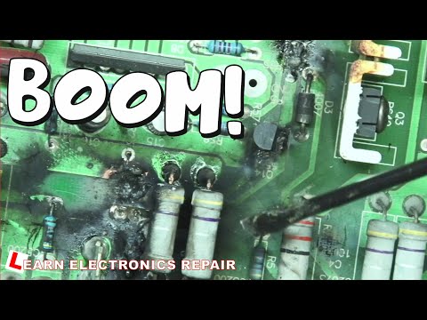 This Caw Boy CA-1200 Amplifier BLEW UP!  Can We Fix It?