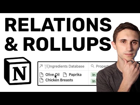 Notion Tutorial: Relations and Rollups in Notion for Beginners! (Easy Guide)