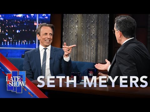Seth Meyers Reveals How Strike Force Five Surprised Stephen Colbert On His 60th Birthday
