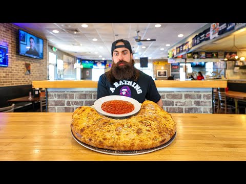 "SEVEN OF US COULDN'T FINISH IT"...FLORIDA’S GIANT STROMBOLI CHALLENGE | BeardMeatsfood
