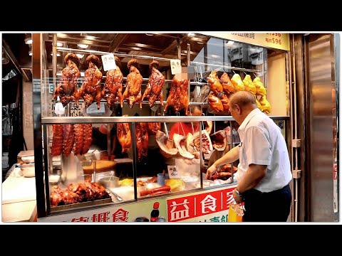 Crispy Yummy Hong Kong Roast Pork Hong Kong Food 街市燒臘 脆皮乳豬燒腩骨 抵食燒味飯 燒鴨燒鵝好食 香港美食 大龍鳳燒味店