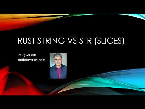 Rust String vs str slices
