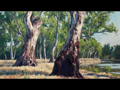 How to Paint GUM TREES and BARK Even If You're a Beginner (Works for ALL Tree Types)