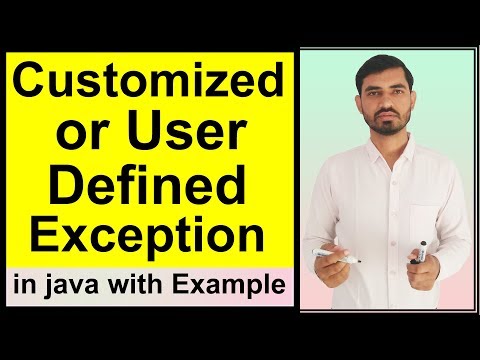 Customized Exception or User Defined Exception in Java || Exception Handling in Java (Hindi)
