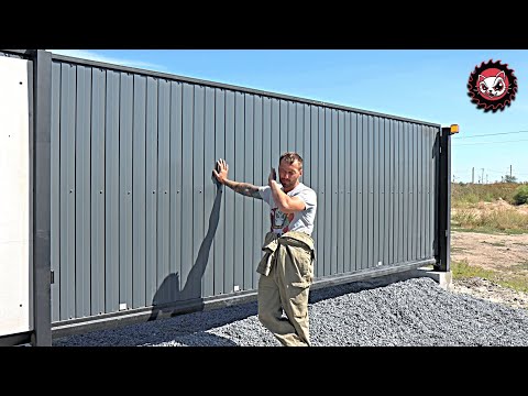 Sliding gates 9 meters. What awaits when assembling a ready-made kit?!