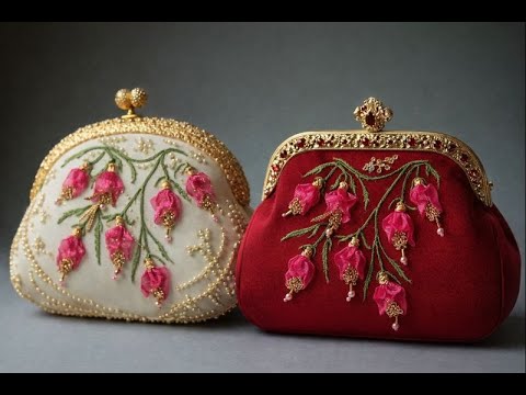 Luxurious 3D flowers ✨ Beads, sheer fabric and the magic of machine embroidery.