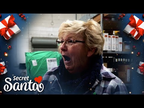 Grandma working at an auto parts store returns from lunch & gets a huge surprise from a Secret Santa