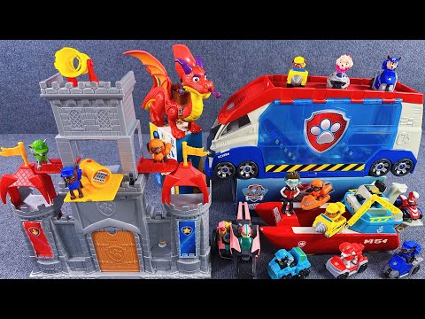 11 Minutes of Satisfying Unboxing | Cool Paw Patrol: Patrol Knight Castle ASMR | Review Toys