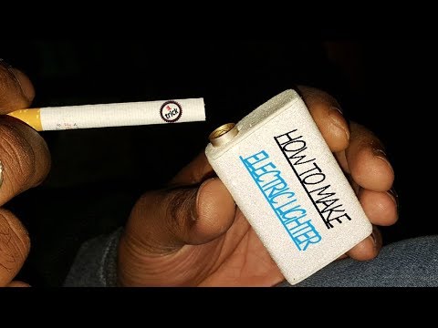 How to make an Electric Lighter at home using mobile battery | electric arc lighter | by 1 Trick