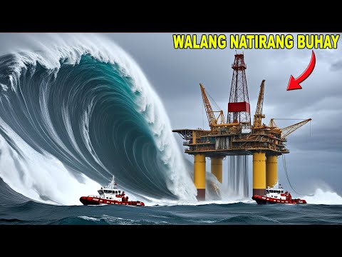 Ang DAMBUHALANG ALON na PUMAT@Y ng 84 KATAO sa ISANG OIL RIG sa GITNA ng KARAGATAN