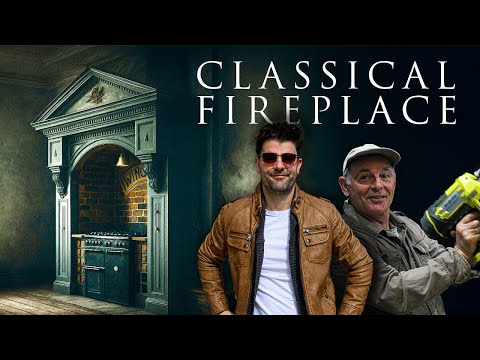 We Built a Grand Classical Kitchen Fireplace on a Budget