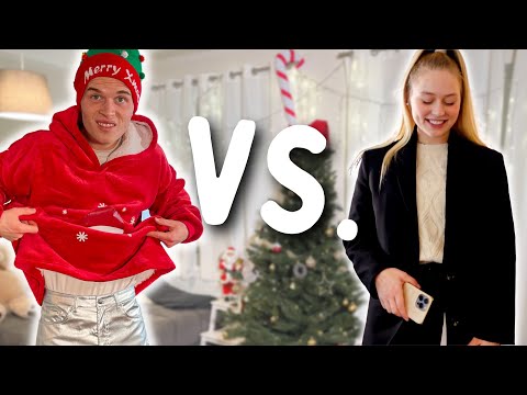 Gegenseitig Weihnachtsoutfits shoppen..