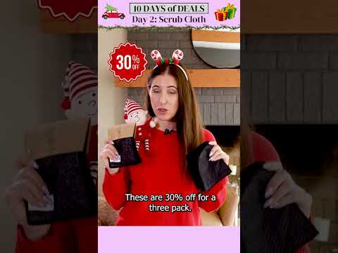 Day 2 Deal: REUSABLE SCRUB CLOTHS