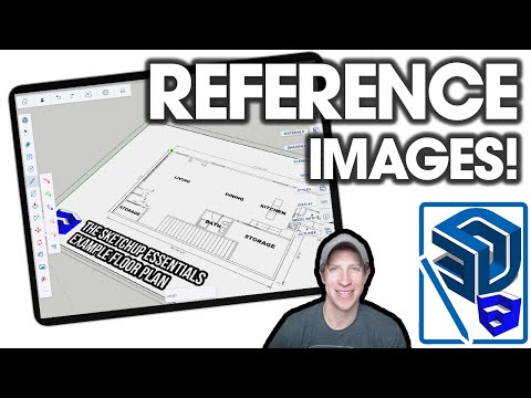 How to Import Reference Images TO SCALE in SketchUp for Ipad!