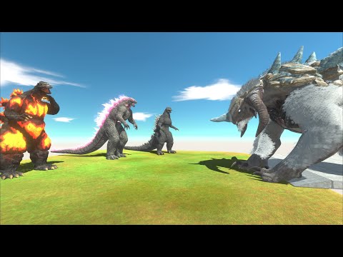 BURNING GODZILLA Joins the Fight! Kiryu Goji & Evolved Godzilla vs. The Ultimate Ice Titan!