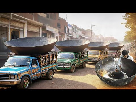 Incredible Process of Recycling Rusty Iron Scrap Into Huge Iron Cooking pots Making in Factory
