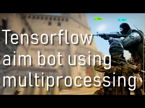 TensorFlow object detection aim bot with multiprocessing