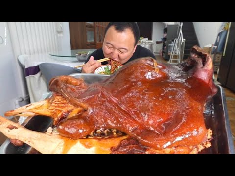 🔥【红焖牛头】阿强秘制红焖牛头！Duang弹胶质太诱人！蘸上秘制蘸水一口入魂！