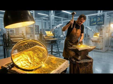 Inside a Handcrafted Gold Foil Workshop – (Full Process) How Luxury Leaf Sheets Are Made