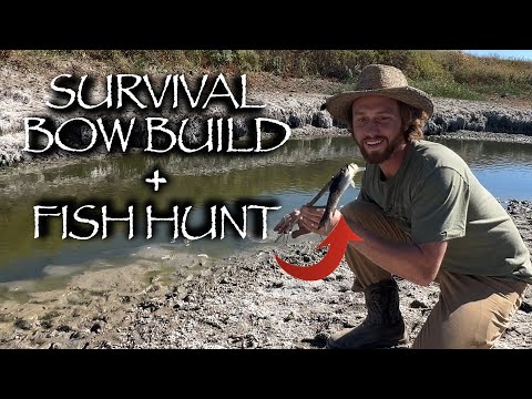 Bow Fishing For Survival | How To Make a Survival Bow AND Catch Fish With It!
