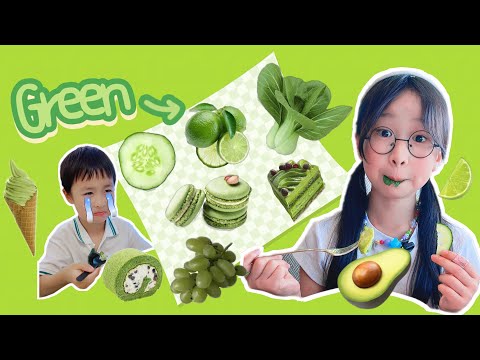挑战一天只吃绿色食物💚@July.JJJJJJ @MissJuly-English @July.j-Spain