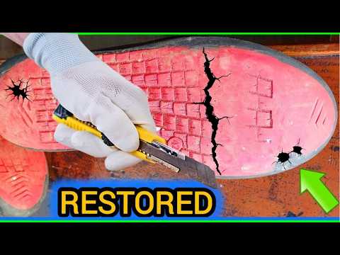 🥰ASMR Restoration of Shoes for a Physical Education Teacher🔥🇺🇲