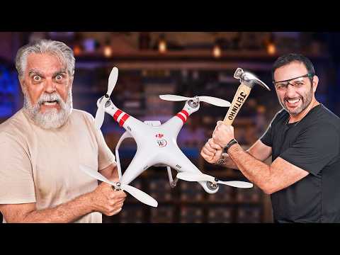 O que TEM DENTRO do DRONE? Abrimos um Phantom com o Wanzam!