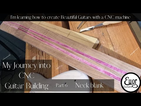 How to make a multi laminate neck blank with tapered stripes