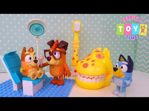 Bingo's First Dentist Visit! 🦷 Learning to Brush Teeth | Bluey Toys