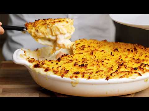Fish Pie – The Secret to Perfectly Fluffy & Golden Mash Topping